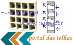 elementos vazados de concreto diagonal